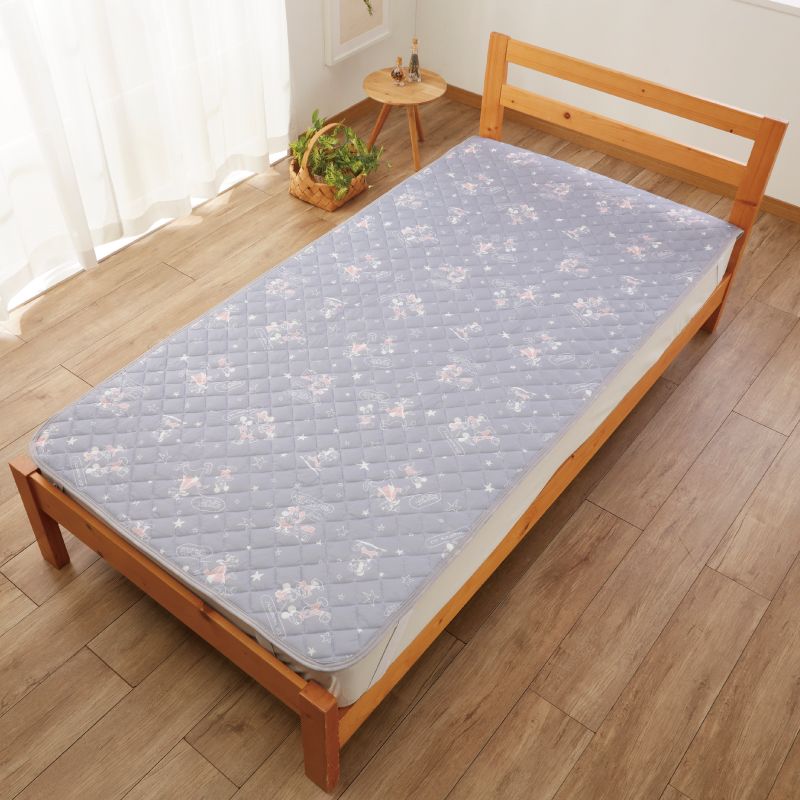 ミッキー&ミニー 接触冷感敷きパッド シングルサイズ[SB-546-D]