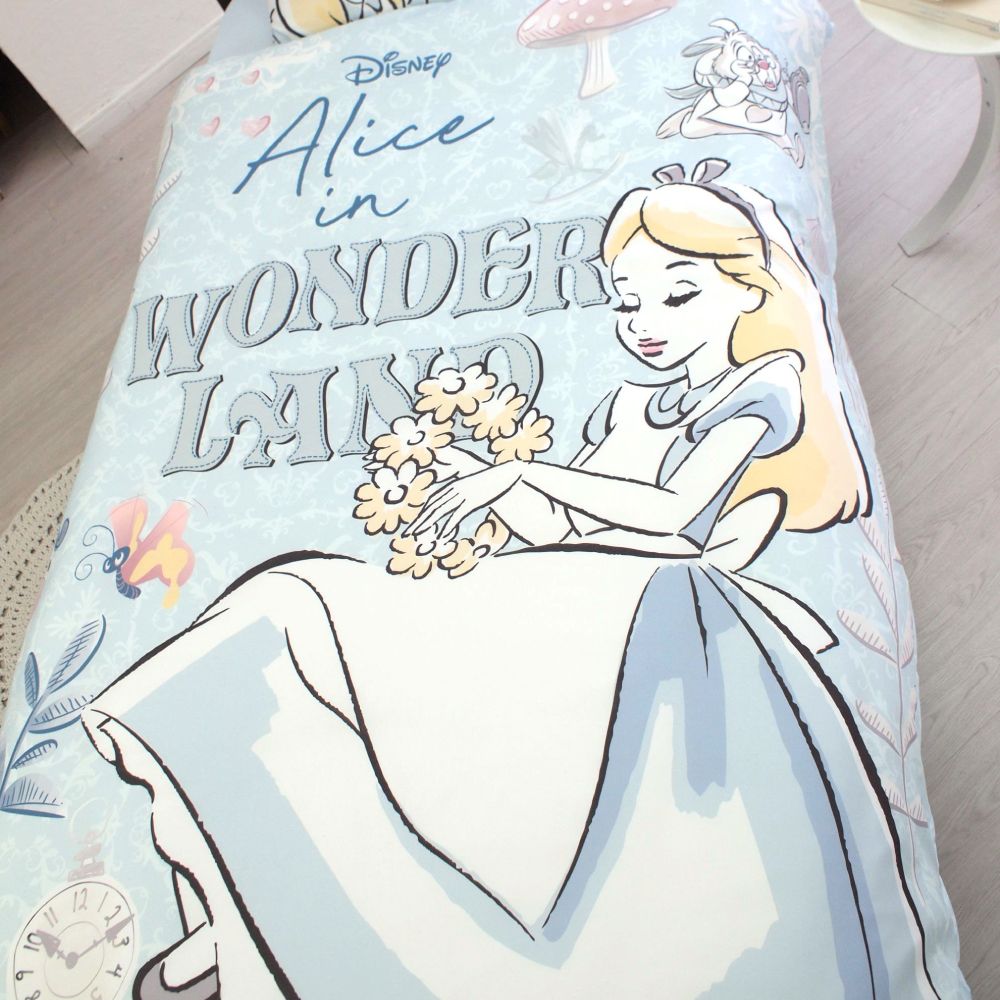 [SB-575-D]アリス絵羽布団カバー　シーツ　ピローケース（枕カバー）3点セットシングル