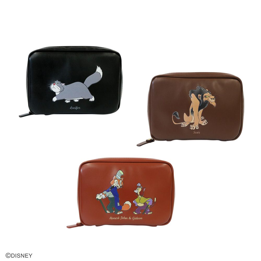 【ACCOMMODE】『ライオンキング』スカー ヴィランズ ポーチ(D-ST1682/DBR)