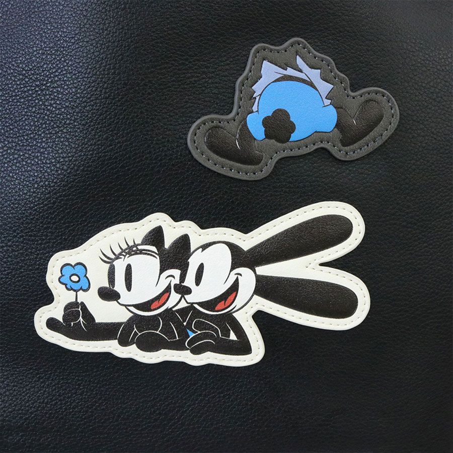 【ACCOMMODE】『オズワルド・ザ・ラッキー・ラビット』オズワルドワッペントートバッグ(D-SK1201/BK)