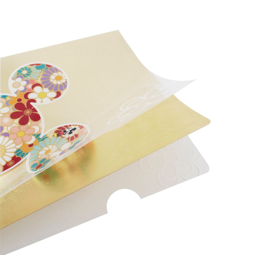 加美屋 金箔調クリアファイル ミッキーマウス＆ミニーマウス 相思相愛図