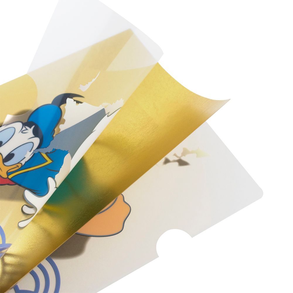 加美屋 金箔調クリアファイル ドナルドダック 目標必達図