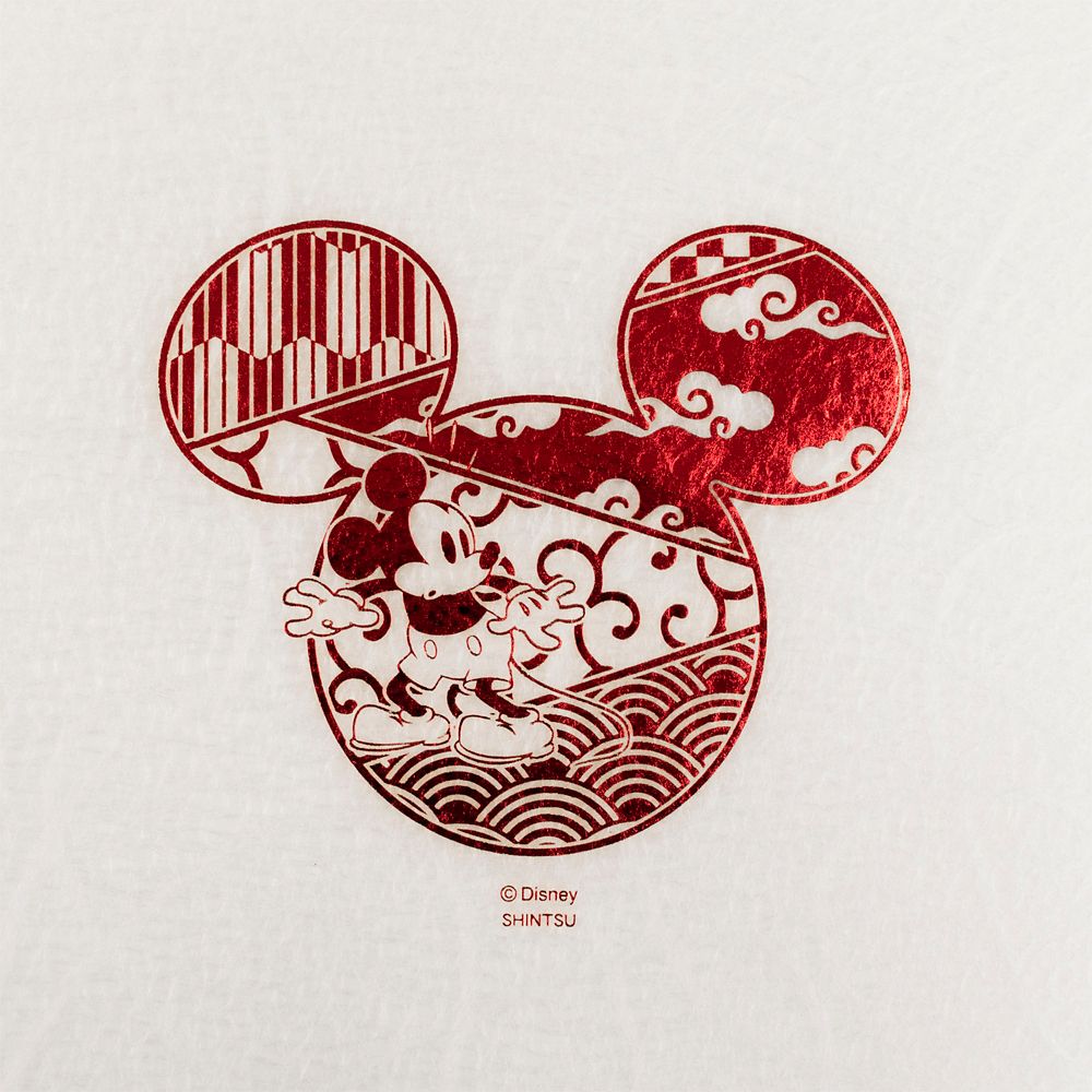 加美屋 和紙貼りファイル ミッキーマウス 【目標達成】浮き雲&times;赤箔