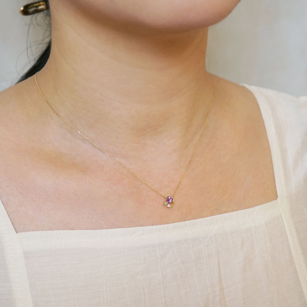 ディズニーコレクションジュエリー[塔の上のラプンツェル]ネックレス(Cheerful flower)