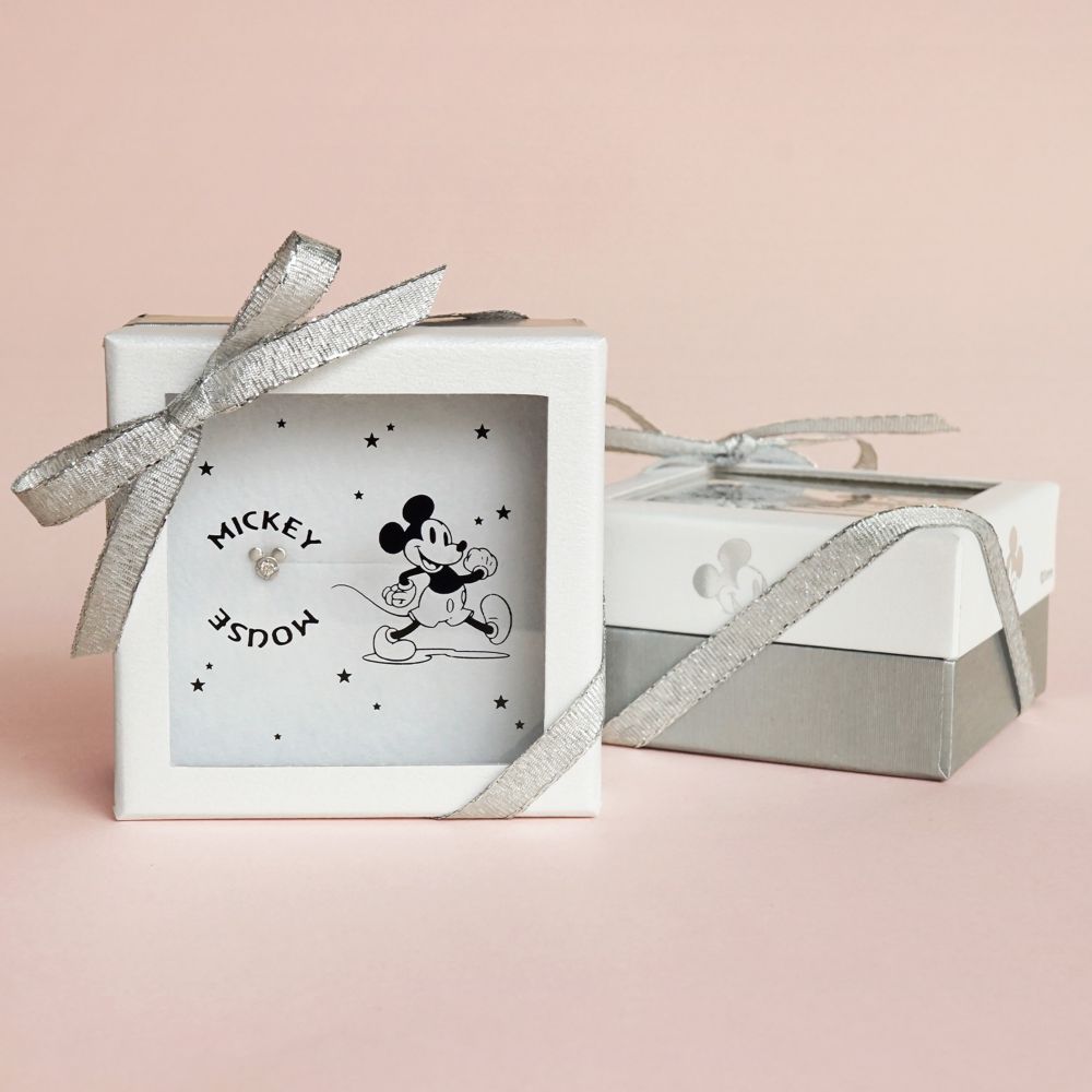 [セカンドピアス]Ptミッキーマウス　ハーフセカンドピアス