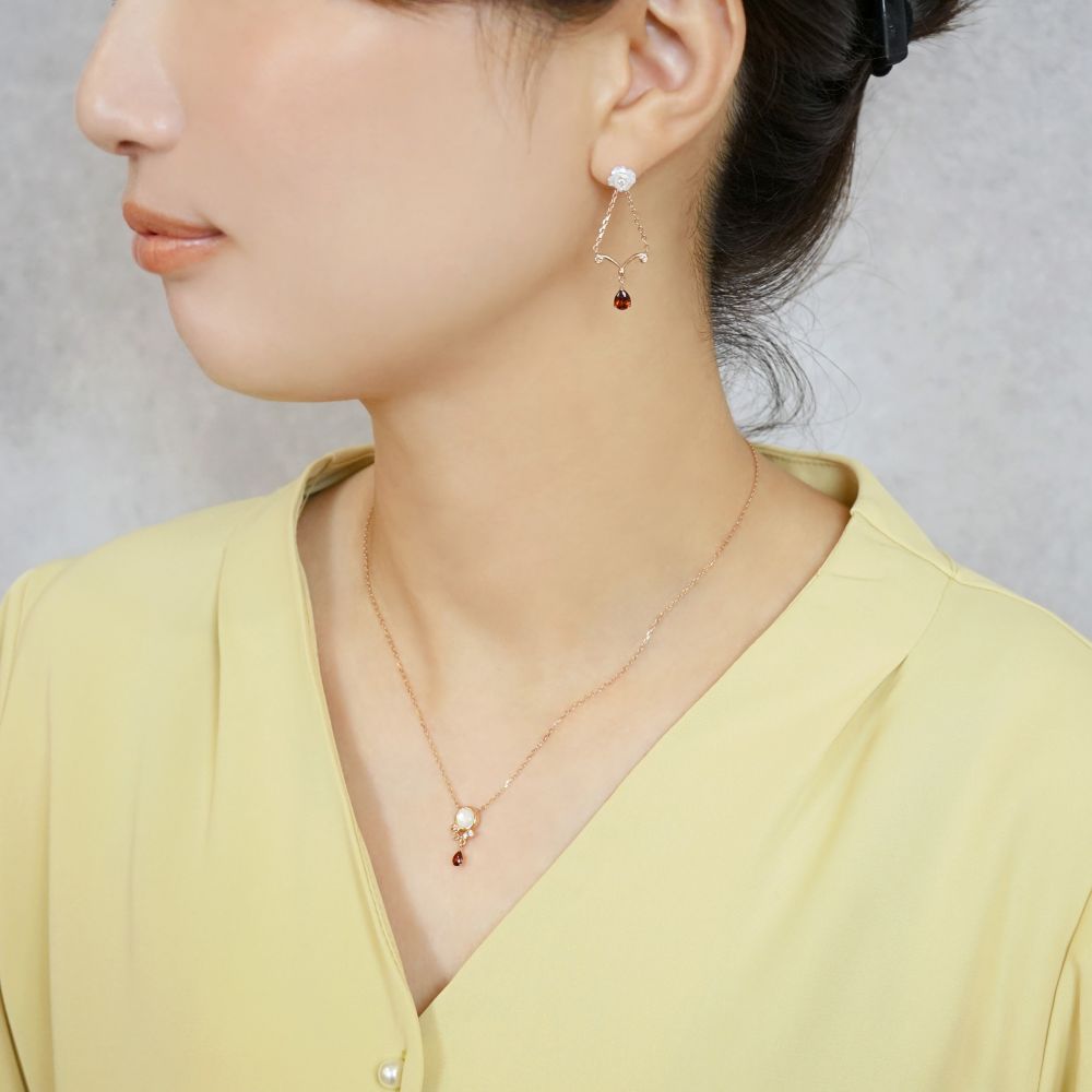 ディズニーコレクションジュエリー[美女と野獣]ピアス(Snowball)