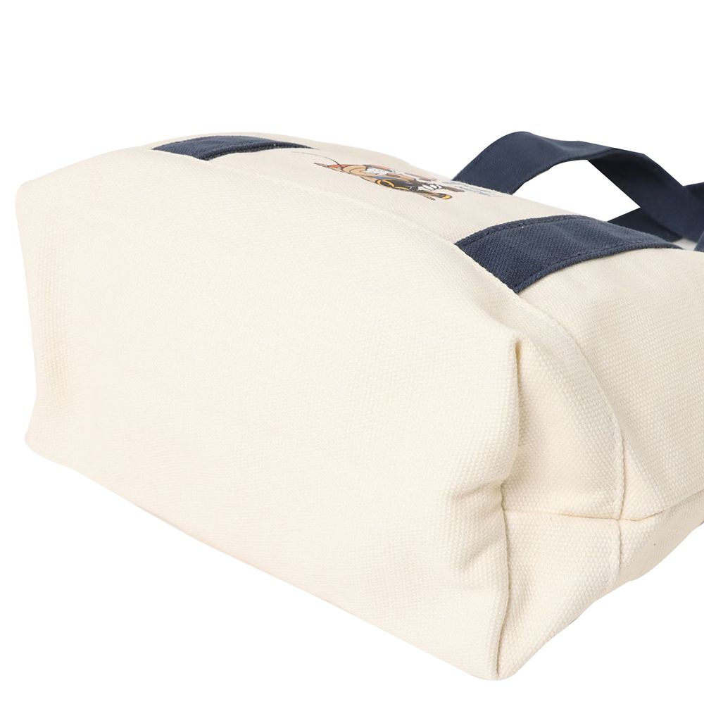 ミッキー　ハワイアンキャンバスミニトートバッグ　DMK-TTBM36/NAVY&times;IVORY