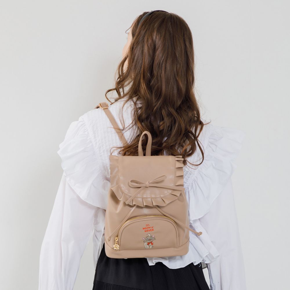 【ACCOMMODE】『おしゃれキャット』ベルリオーズ フリルミニリュック(D-KJ1361/BE)