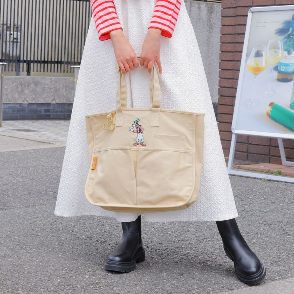 【ACCOMMODE】グーフィー キャンバスマルチポケットトート(D-BC081/BE)