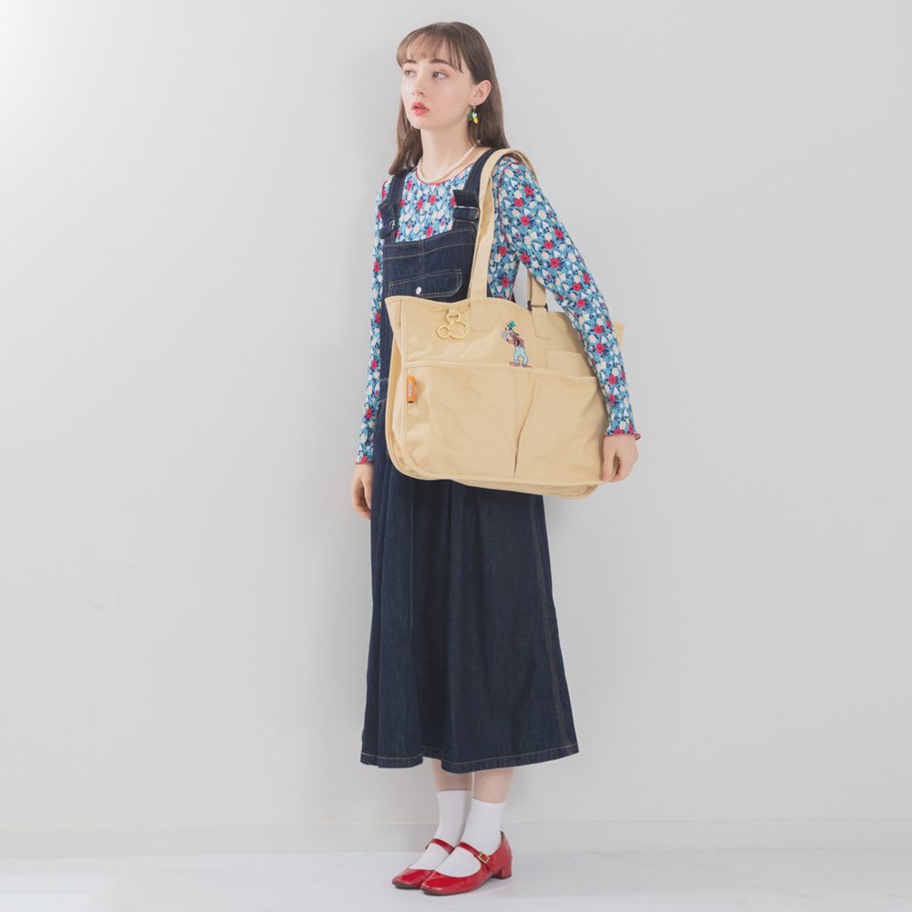 【ACCOMMODE】グーフィー キャンバスマルチポケットトート(D-BC081/BE)