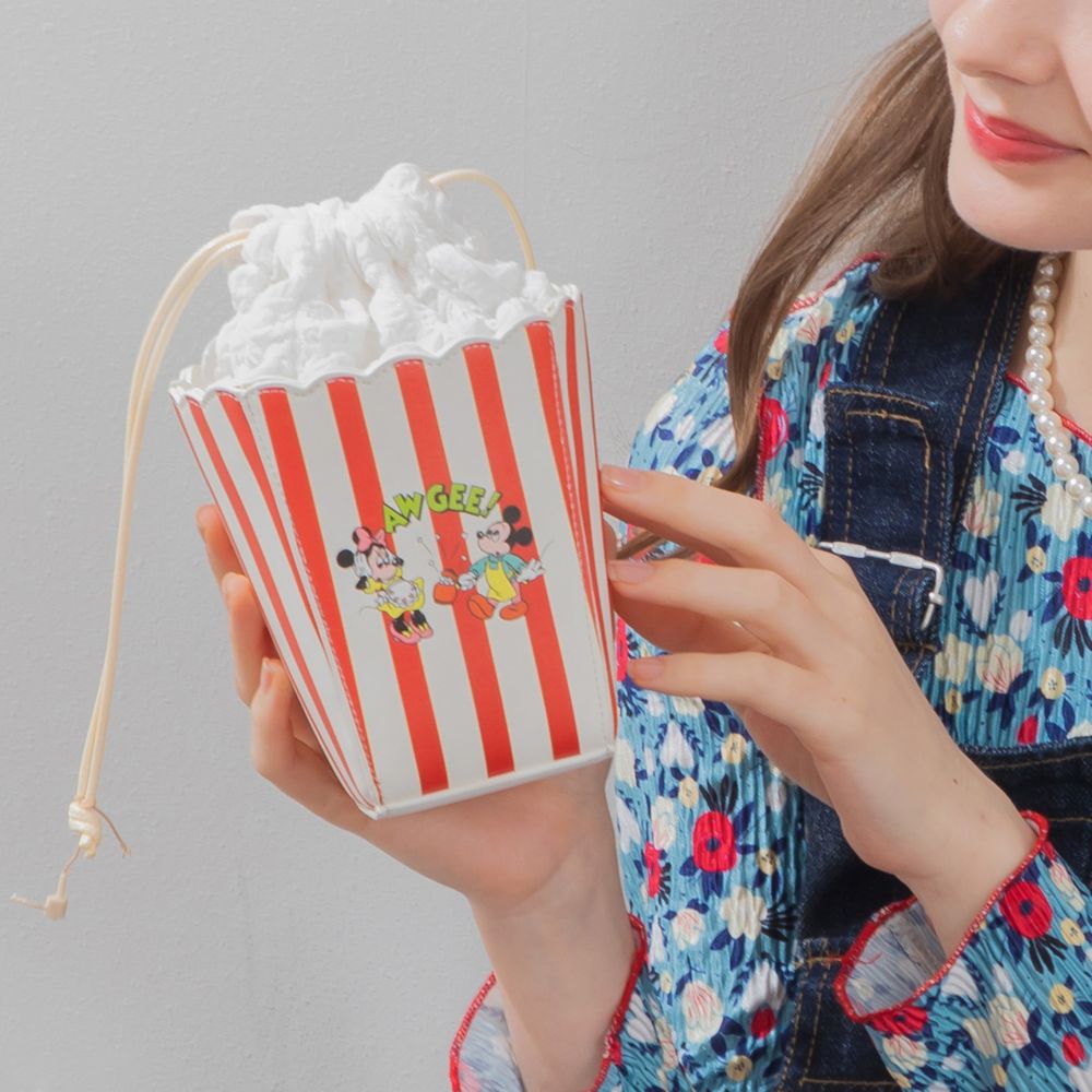 【ACCOMMODE】ミッキー ミニー ポップコーンポーチ(D-KJ1381/POP)