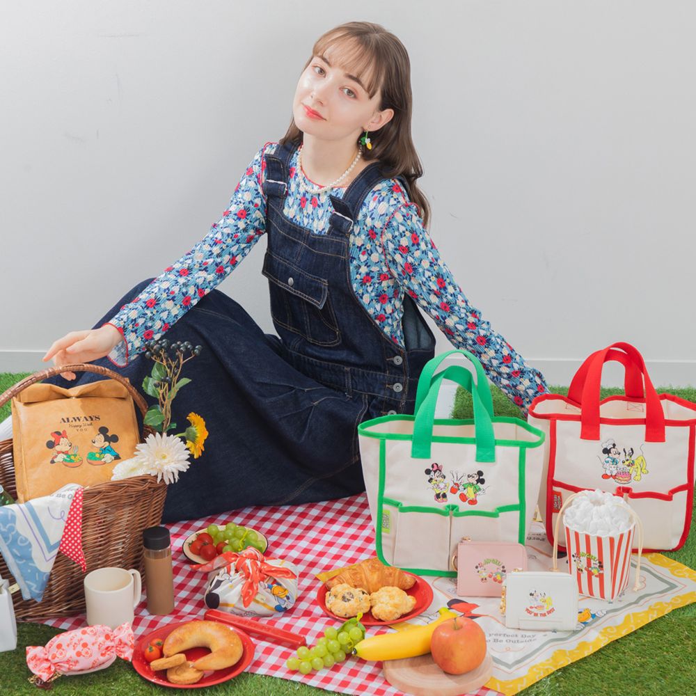 【ACCOMMODE】ミッキー ミニー ポップコーンポーチ(D-KJ1381/POP)