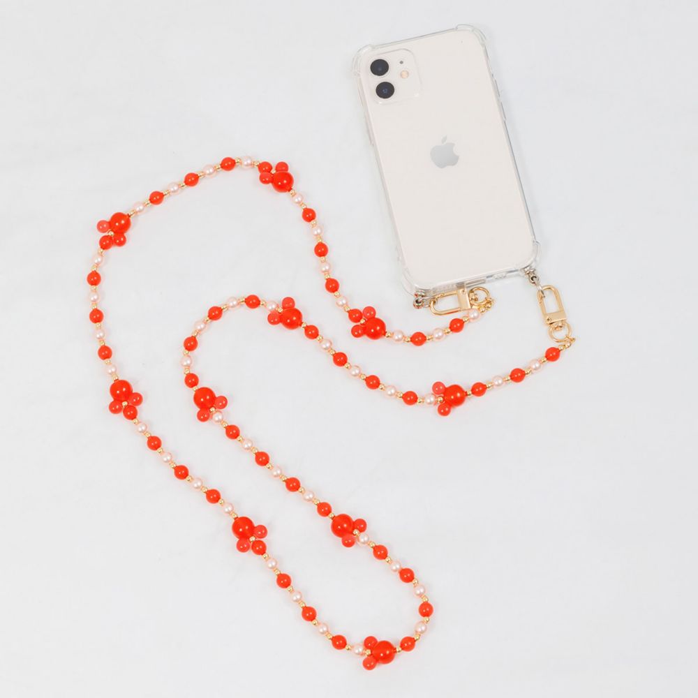 【ACCOMMODE】ミッキー  ビーズストラップ(D-KJ 1441/RD)