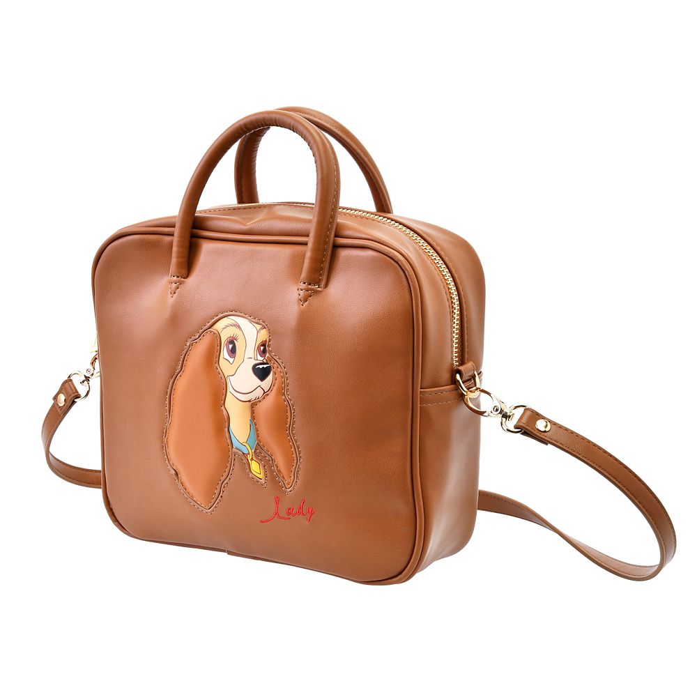 公式 ショップディズニー Accommode レディ ボストンバッグ 2way フェイスパッチ わんわん物語