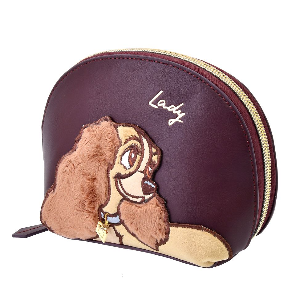 公式 ショップディズニー Accommode レディ ポーチ パッチワークワッペン わんわん物語