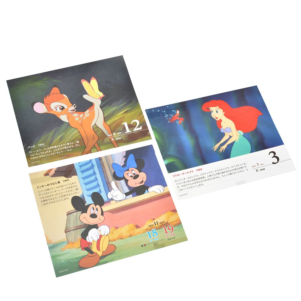 公式 ショップディズニー ディズニーキャラクター 日めくりカレンダー 23 Calendars Organizers