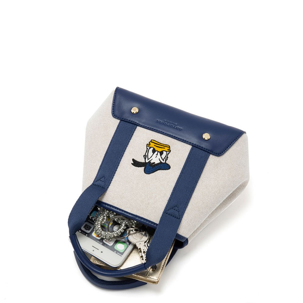 公式 ショップディズニー Anteprima Misto ディズニー ドナルド ミニトート ネイビー