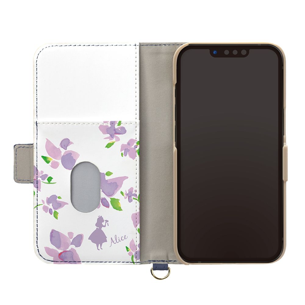 アリス iPhone 13用 フリップカバー