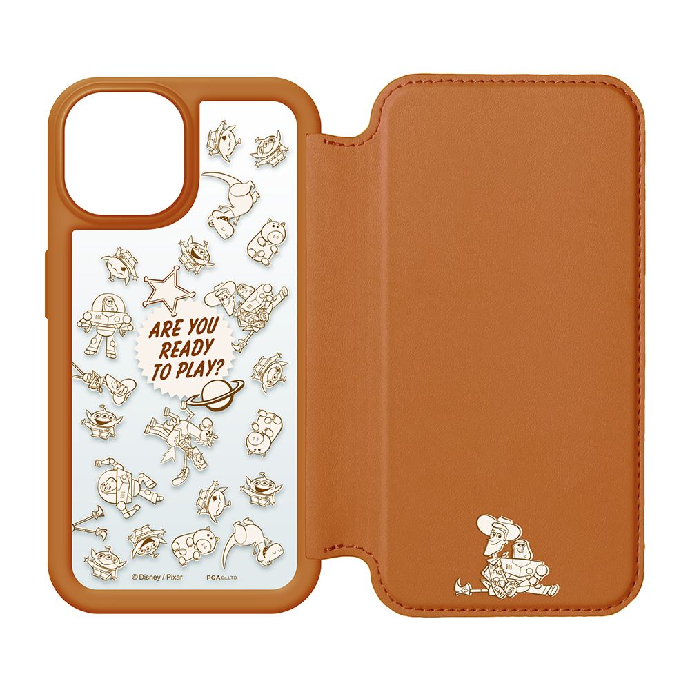 トイ・ストーリー iPhone 13用 ガラスフリップケース