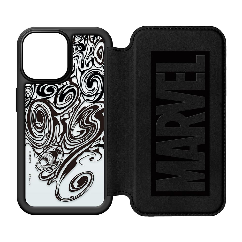 ヴェノム iPhone 13 Pro用 ガラスフリップケース