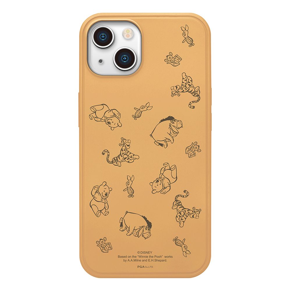 くまのプーさん iPhone 13用 MagSafe対応 抗菌ハイブリッドケース