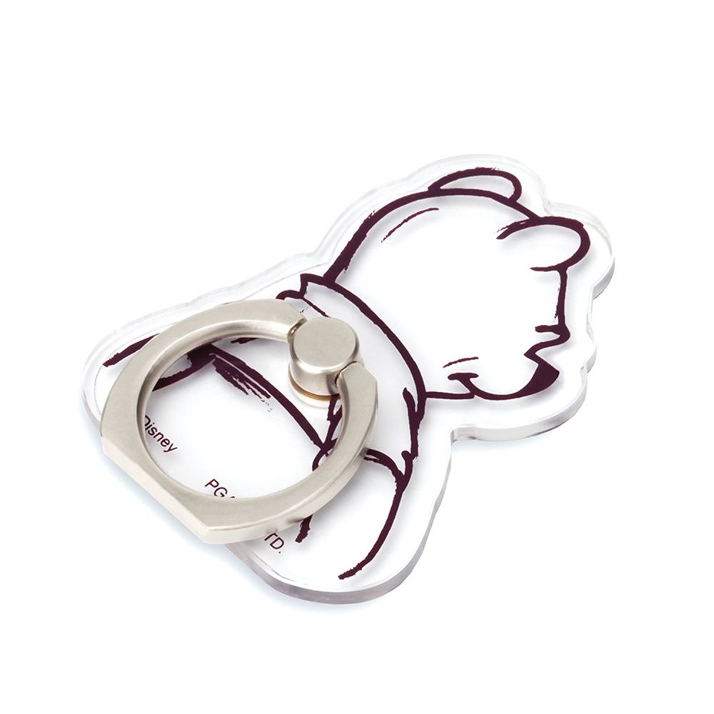 くまのプーさん スマートフォン用 クリアリングホルダー