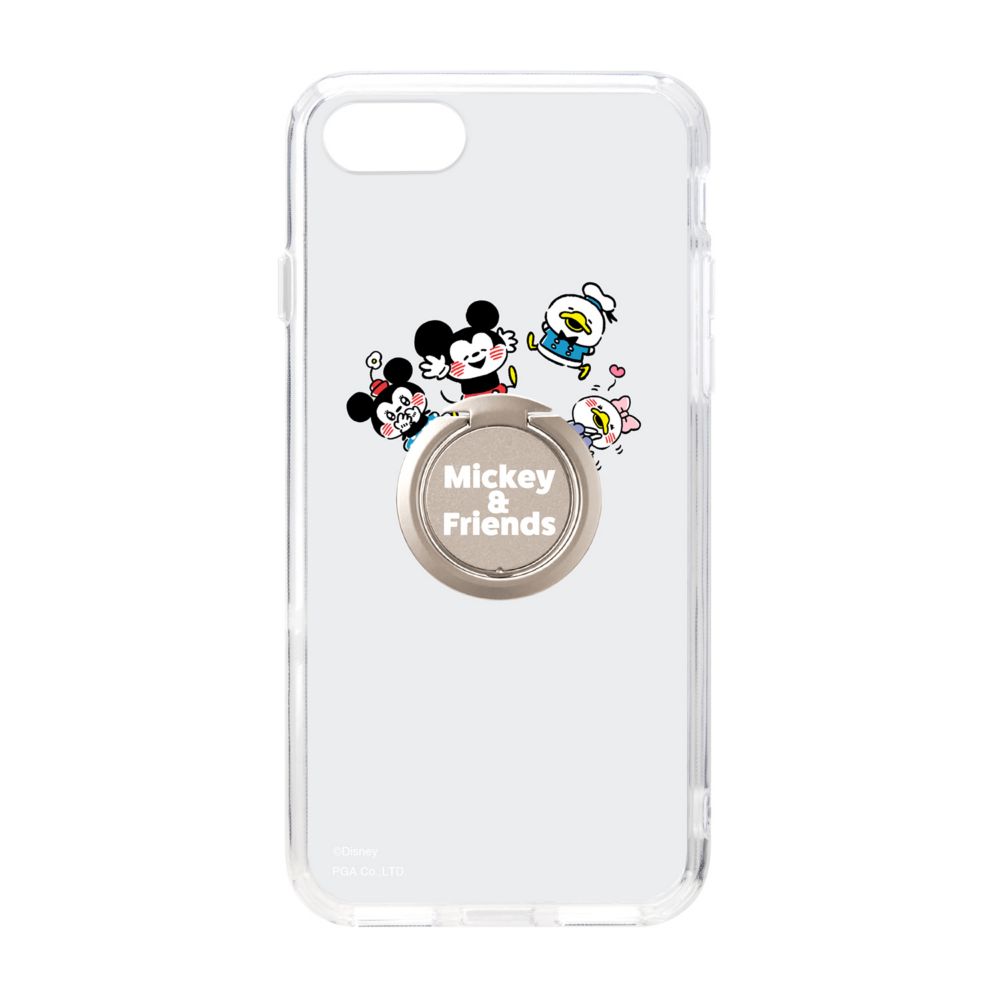 公式 ショップディズニー カナヘイ画 Iphone Se 第3世代 Se 第2世代 8 7用 リング付 ハイブリッドケース ミッキー フレンズ
