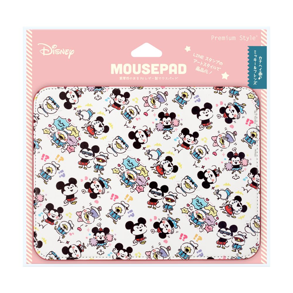 ミッキー＆フレンズ カナヘイ画 マウスパッド