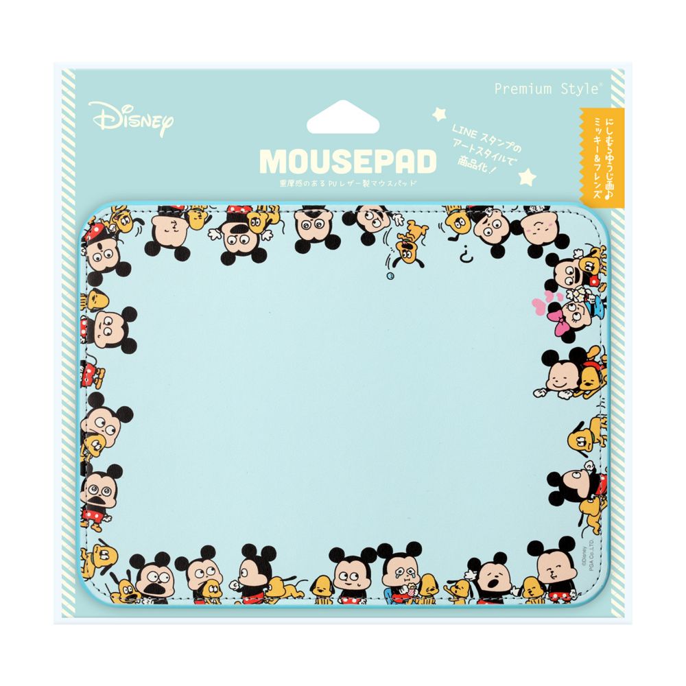 公式 ショップディズニー にしむらゆうじ画 マウスパッド ミッキー プルート