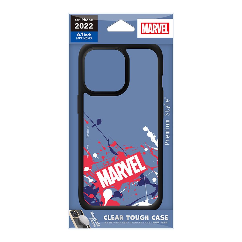 iPhone 14 Pro用 MagSafe充電器対応 クリアタフケース スプラッシュ