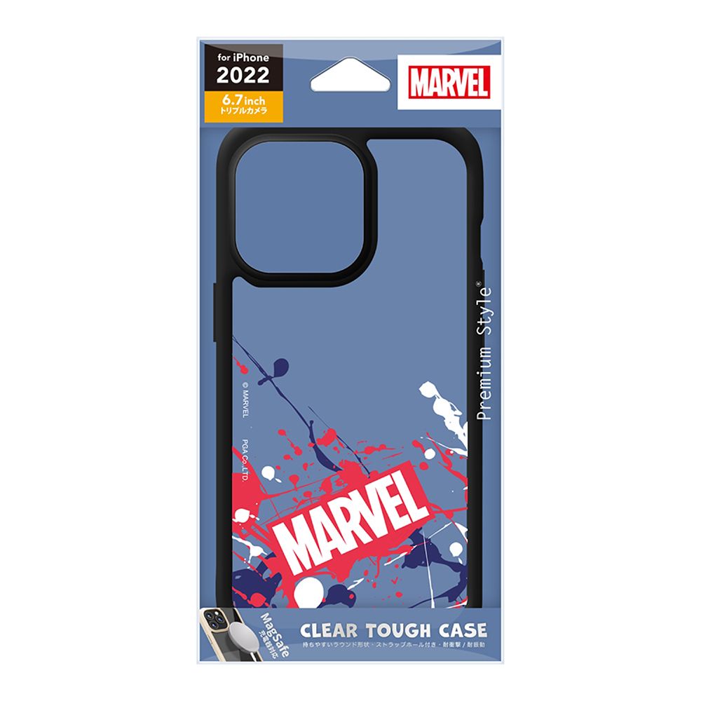 iPhone 14 Pro Max用 MagSafe充電器対応 クリアタフケース スプラッシュ