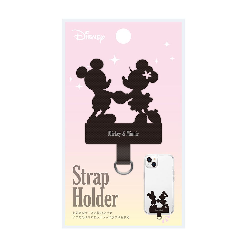 ミッキーマウス＆ミニーマウス ダイカット ストラップホルダー