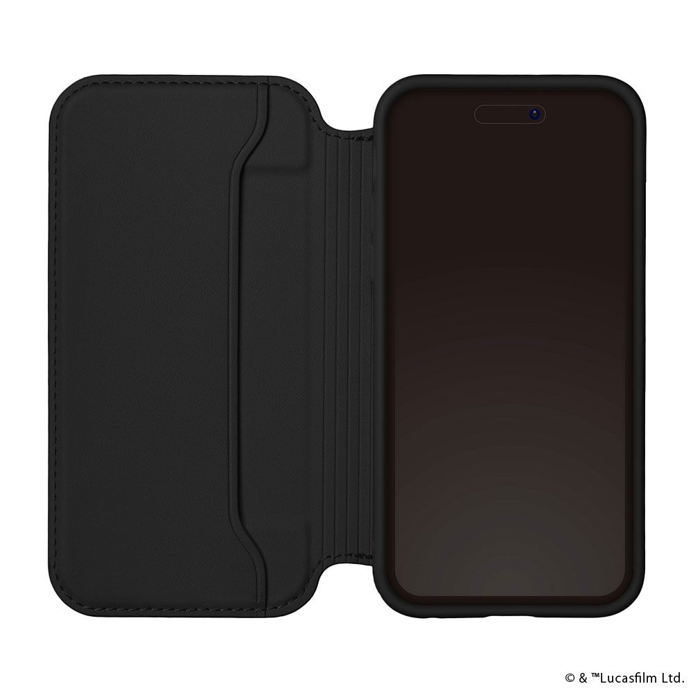 スター・ウォーズ iPhone15Pro 用 ガラスフリップケース