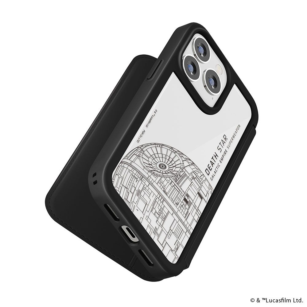 スター・ウォーズ iPhone15Pro 用 ガラスフリップケース