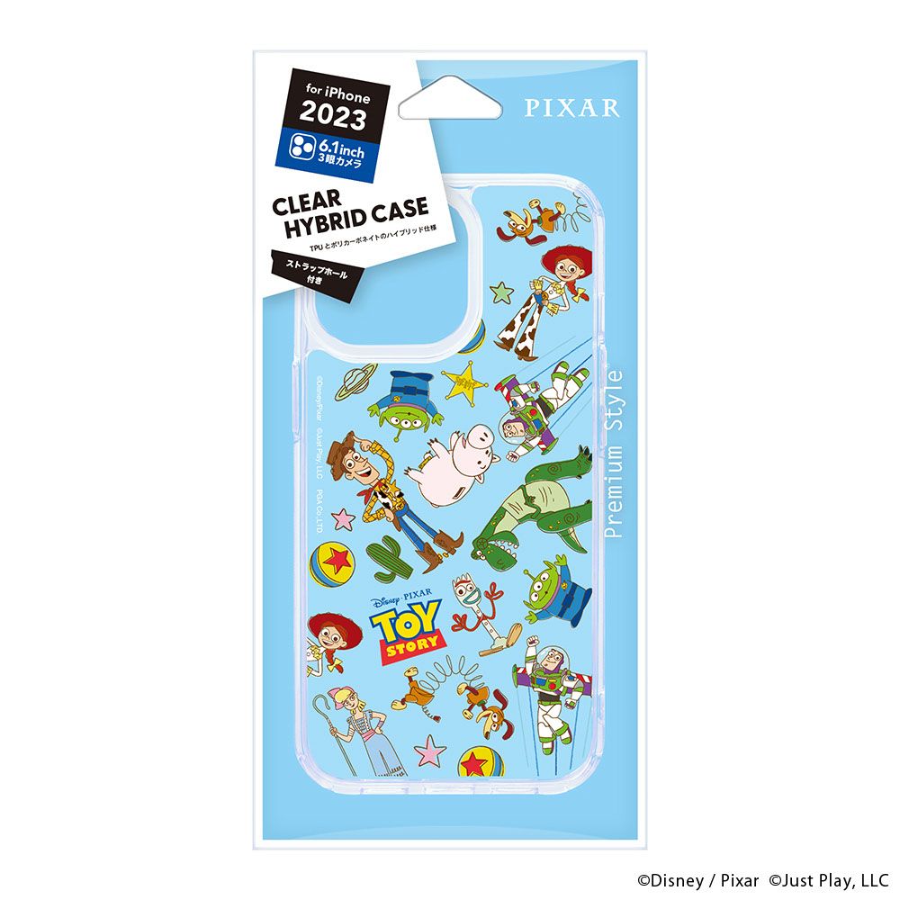 トイ・ストーリー iPhone15Pro 用 クリアハイブリッドケース