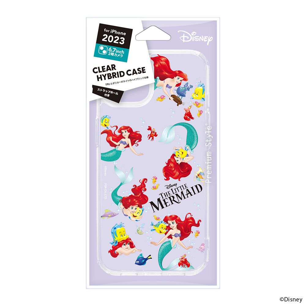 アリエル iPhone15Plus クリアハイブリッドケース