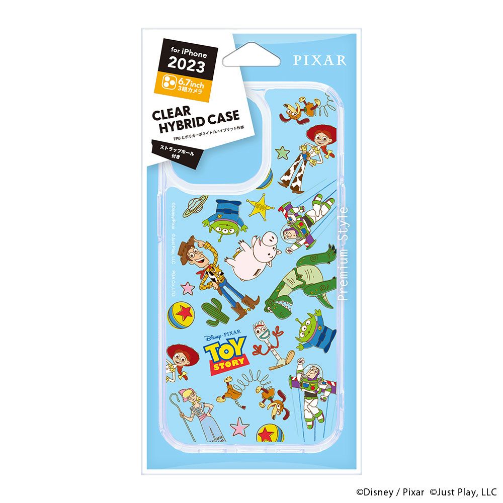 トイ・ストーリー iPhone15ProMax クリアハイブリッドケース