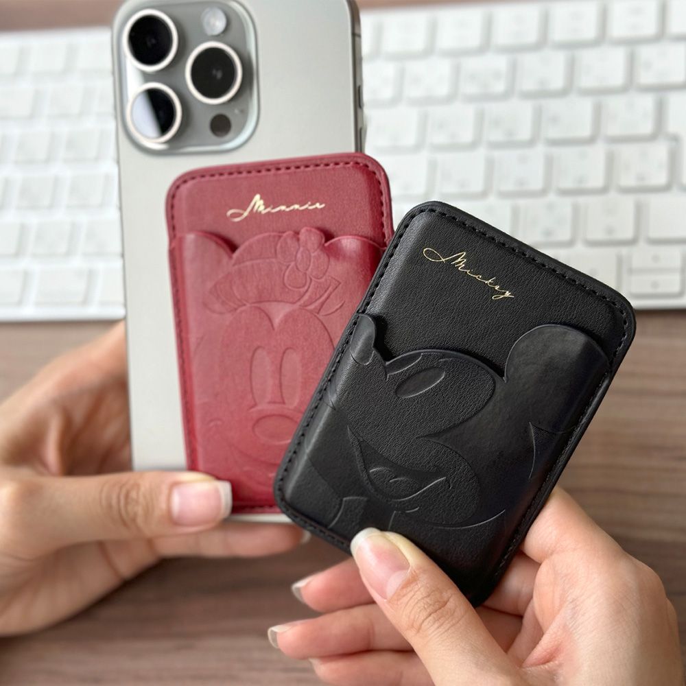 ミニーマウス MagSafe対応 カードウォレット