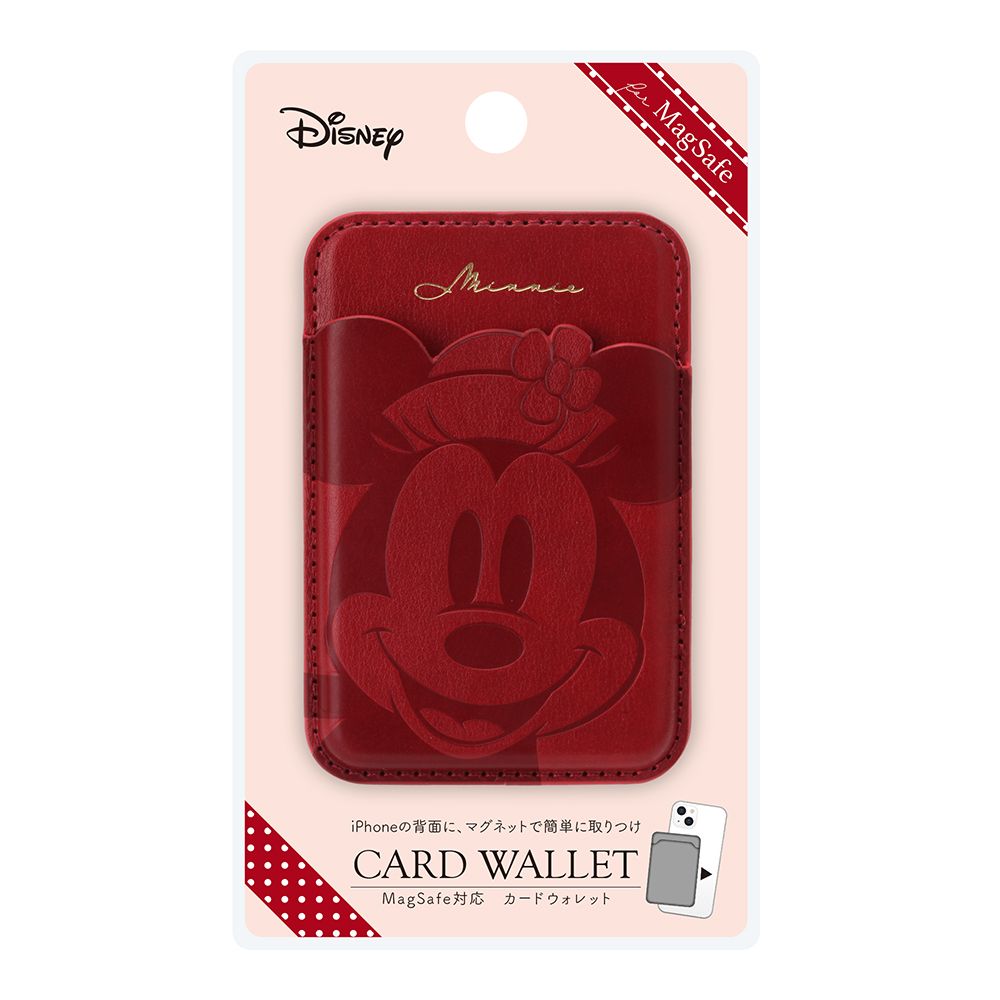 ミニーマウス MagSafe対応 カードウォレット