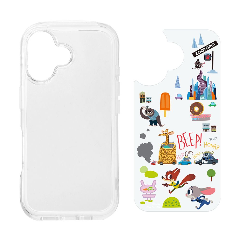 ズートピア iPhone16 用 エアクッションケース