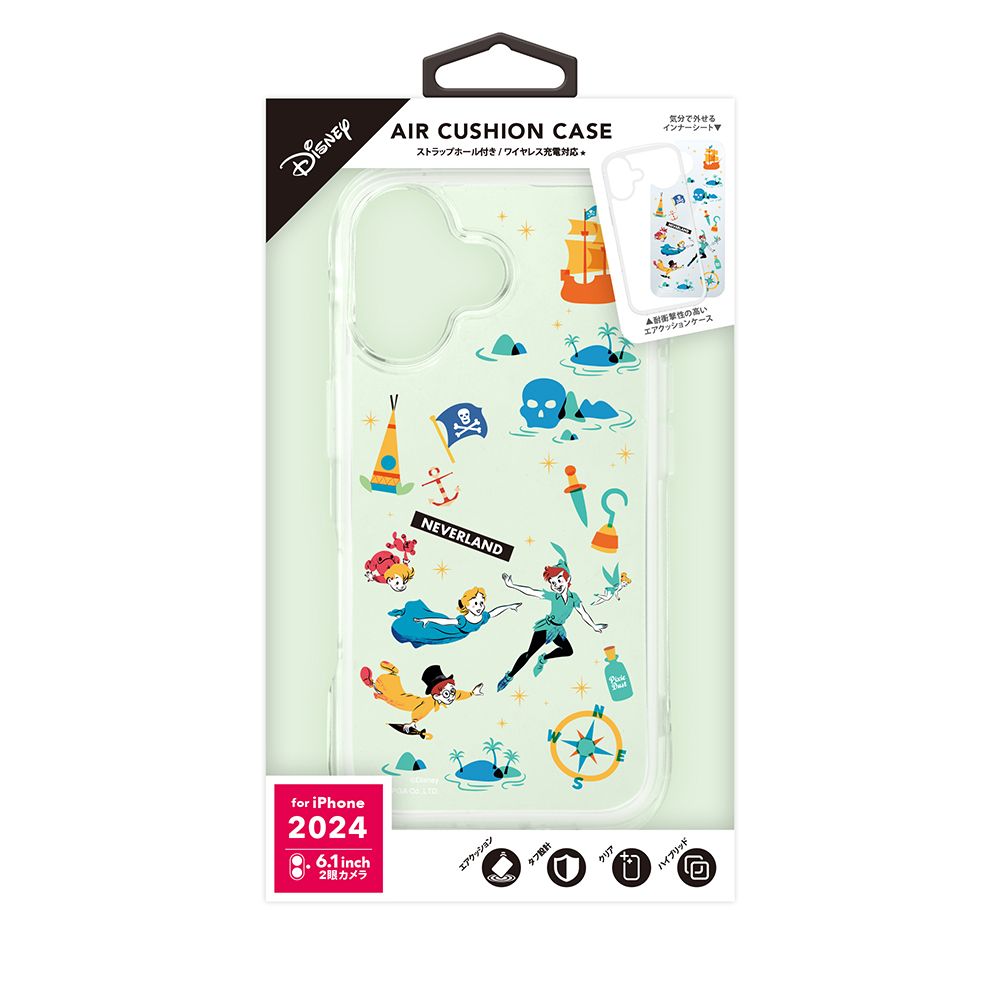 ピーター・パン iPhone16 用 エアクッションケース