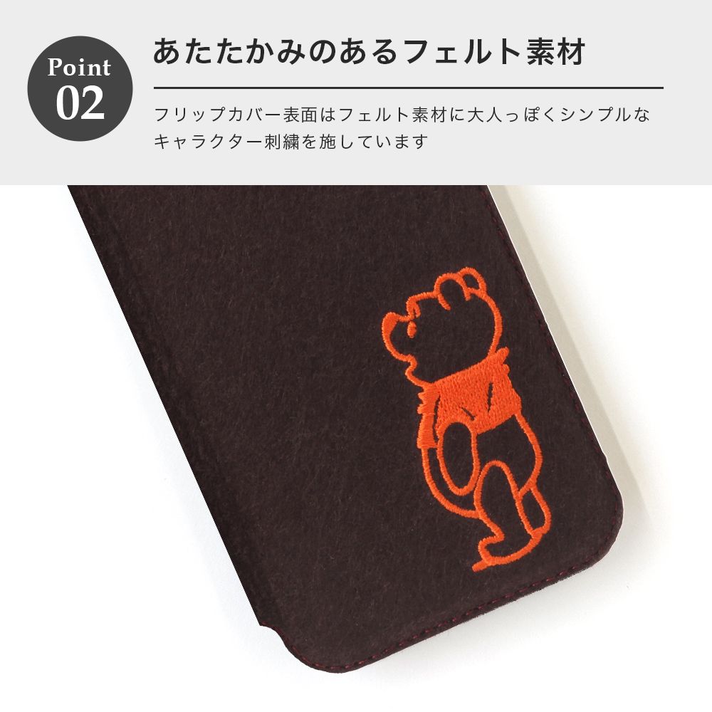 ミッキーマウス iPhone 16 Pro用 ガラスフリップケース