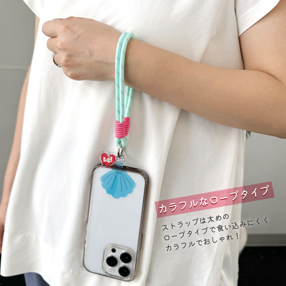 ミッキーマウス ストラップホルダー付 ハンドストラップ