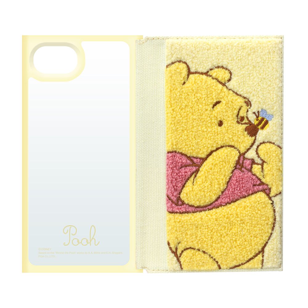 くまのプーさん iPhone16e クリアフリップケース