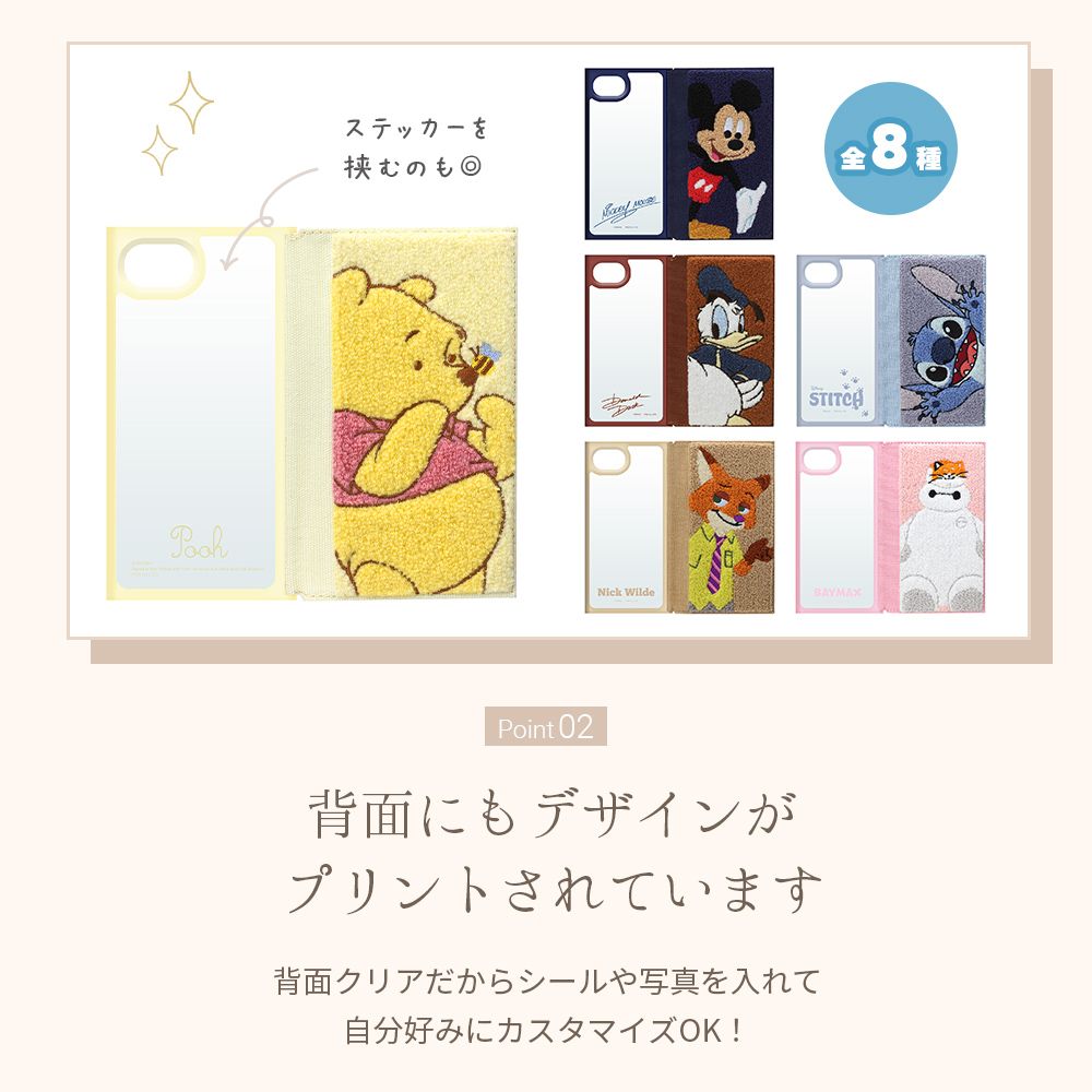 ベイマックス iPhone16e クリアフリップケース