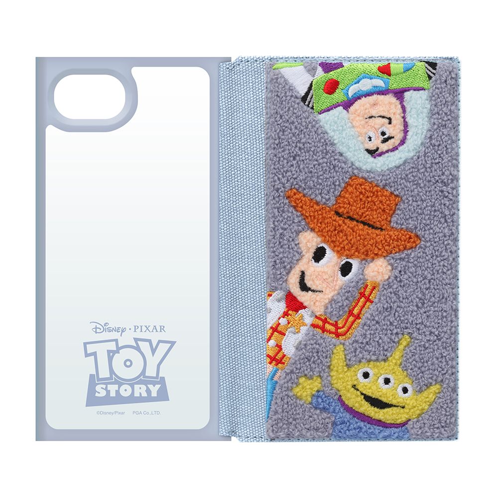 トイ・ストーリー iPhone16e クリアフリップケース