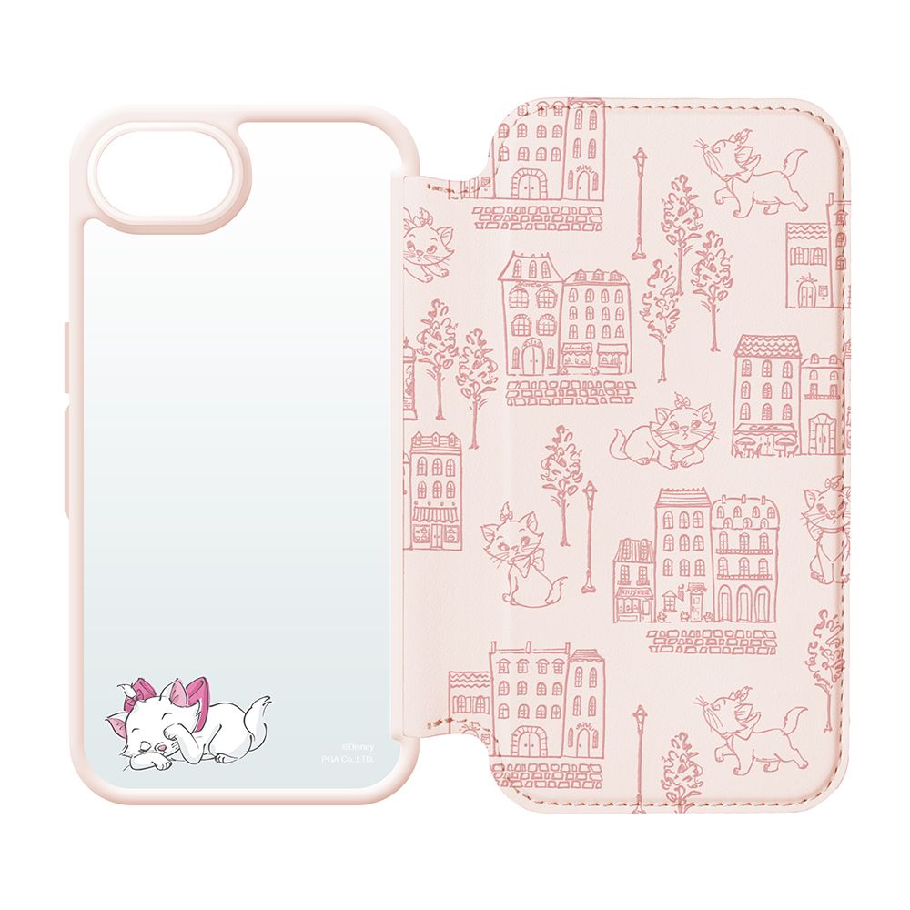 ディズニーマリー iPhone16e ガラスフリップケース
