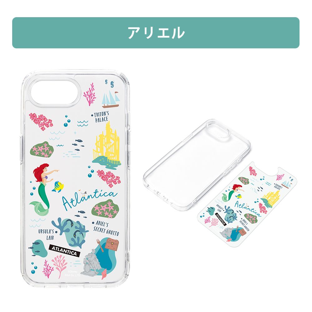 アリエル iPhone16e クリアハイブリッドケース
