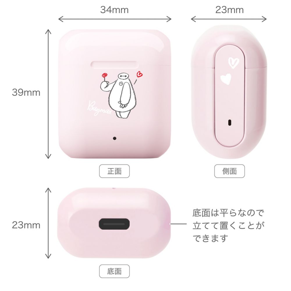 ミッキーマウス 完全ワイヤレス ステレオイヤホン インナーイヤータイプ