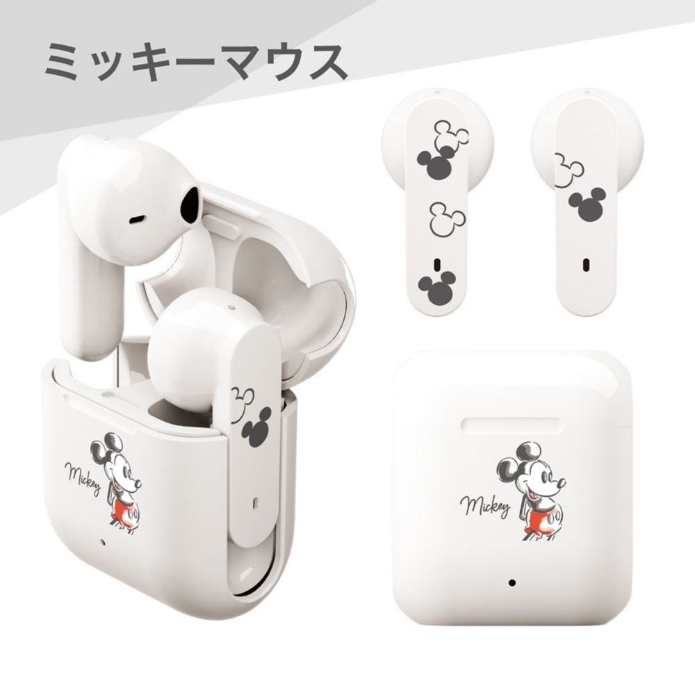 ミッキーマウス 完全ワイヤレス ステレオイヤホン インナーイヤータイプ